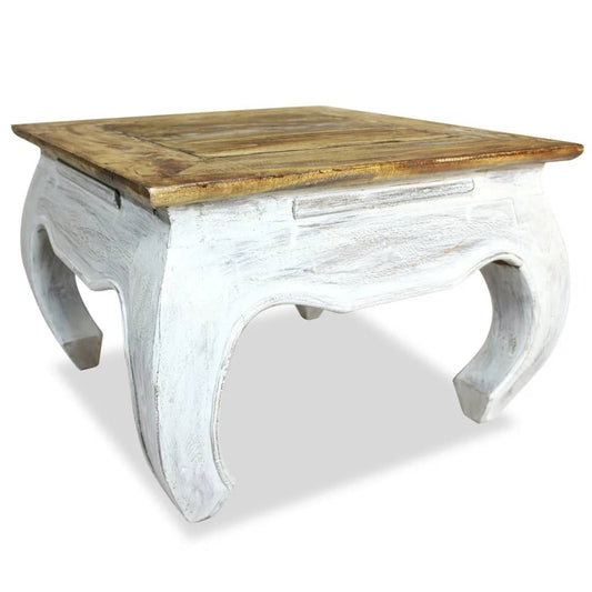 Side Table | Brown | Solid mahogany wood | 50 x 50 x 35 cm