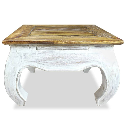 Side Table | Brown | Solid mahogany wood | 50 x 50 x 35 cm