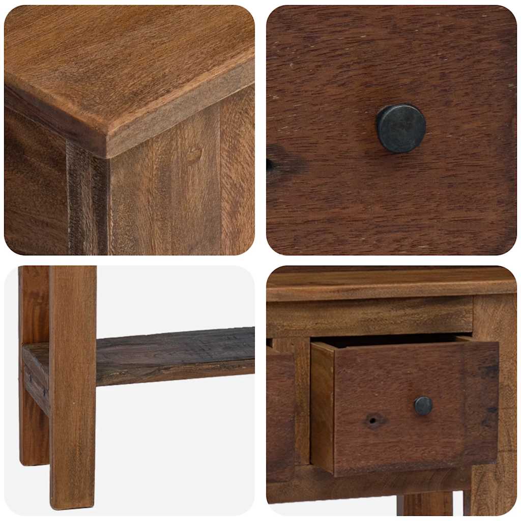 Console Table Mixed Recycled Wood 80x35x80 cm