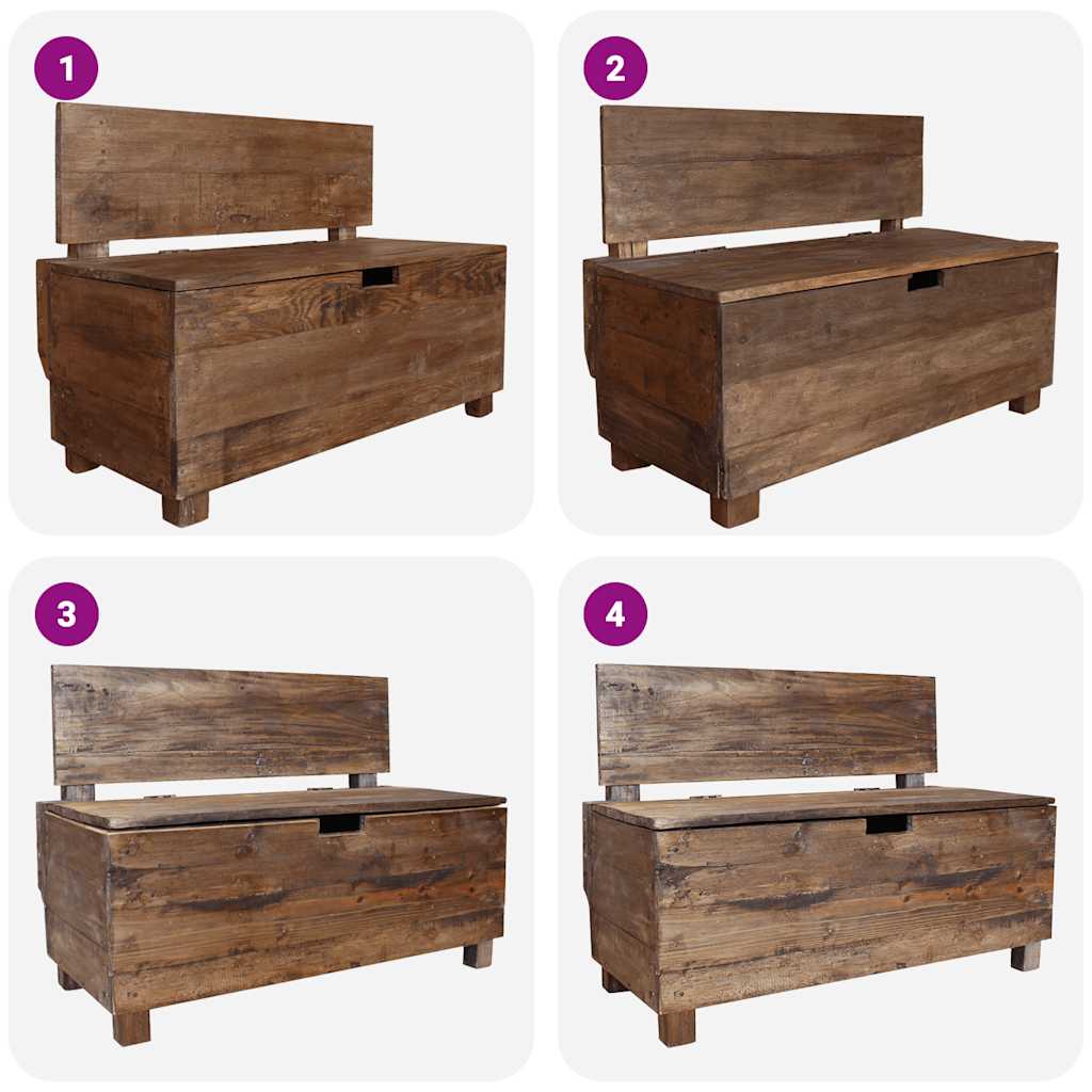 Bench Solid Mahogany Wood 86x40x60 cm