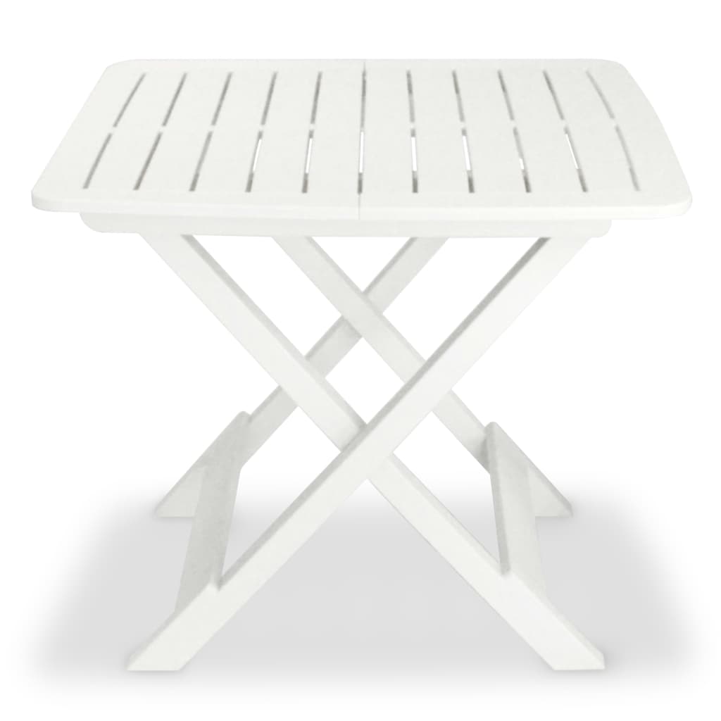 Garden Furniture Set | White | Plastic |  Foldable  | Bistro Table