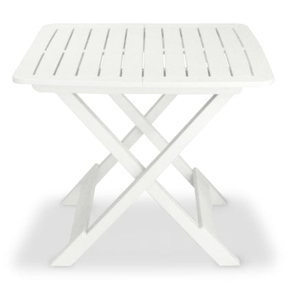 Garden Furniture Set | White | Plastic |  Foldable  | Bistro Table