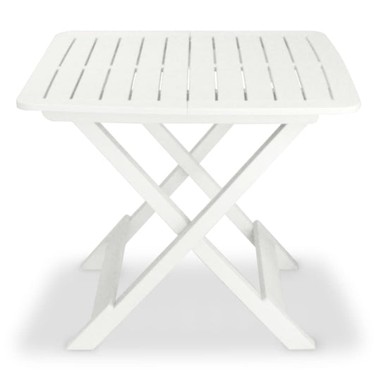 Garden Furniture Set | White | Plastic |  Foldable  | Bistro Table