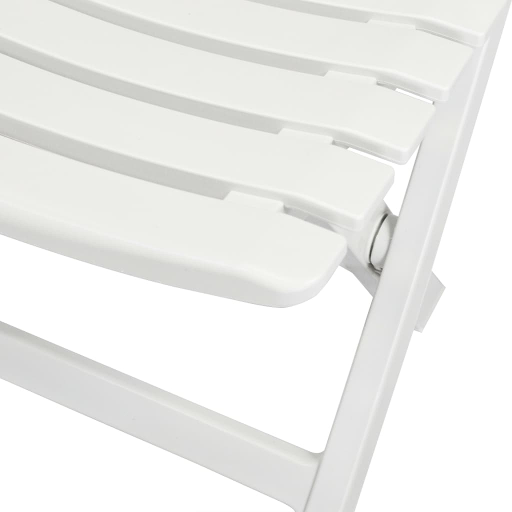 Garden Furniture Set | White | Plastic |  Foldable  | Bistro Table