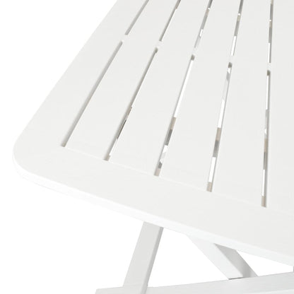 Garden Furniture Set | White | Plastic |  Foldable  | Bistro Table