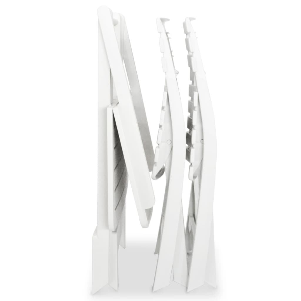 Garden Furniture Set | White | Plastic |  Foldable  | Bistro Table