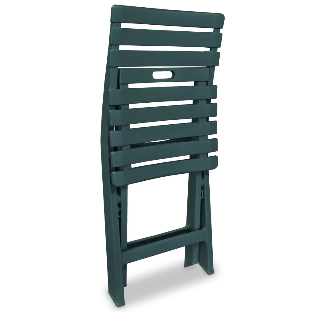 Garden Furniture Set | Green | Plastic | Small | Foldable | Bistro Set