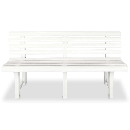 Garden Bench | White | Plastic | Standard | Durable | Garden Bench