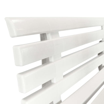 Garden Bench | White | Plastic | Standard | Durable | Garden Bench