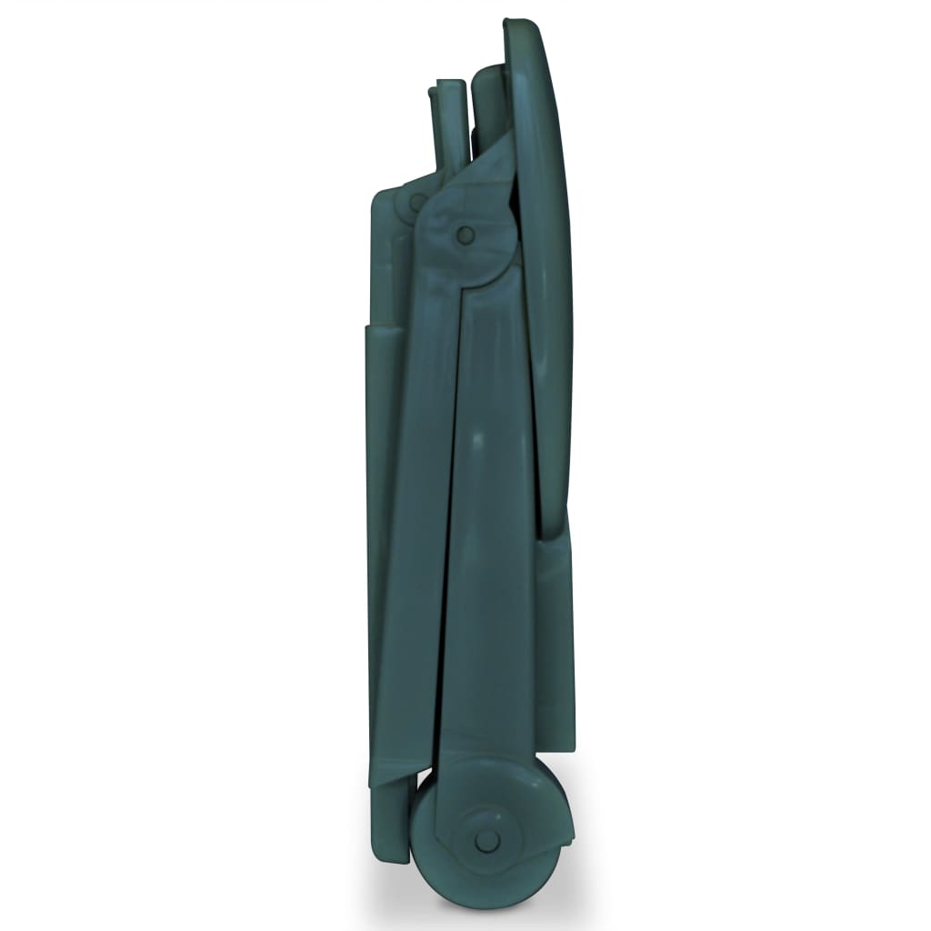 Sunlounger | Green | Plastic | One Size | Foldable | Sun Lounger