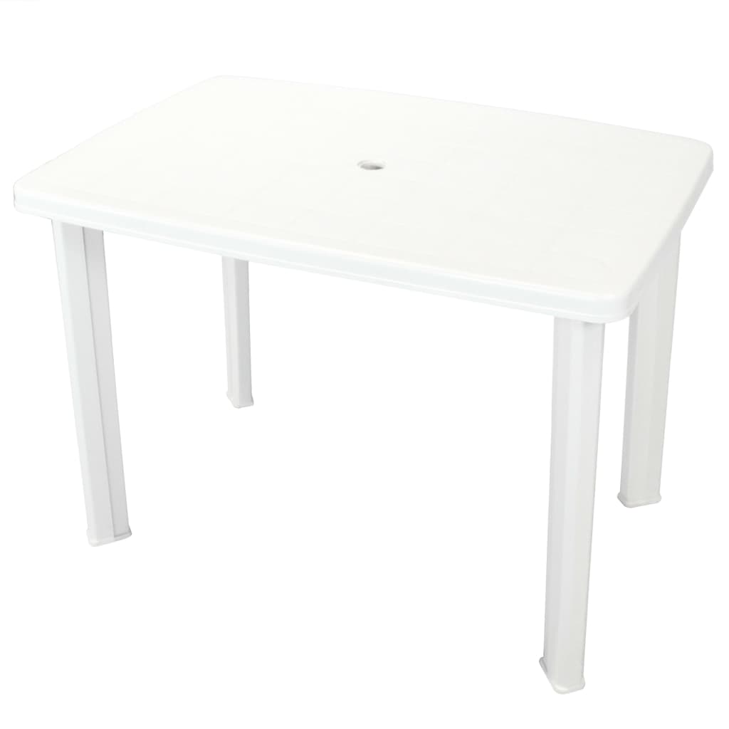 Outdoor Table | White | Plastic | Medium | Lightweight | Garden Table