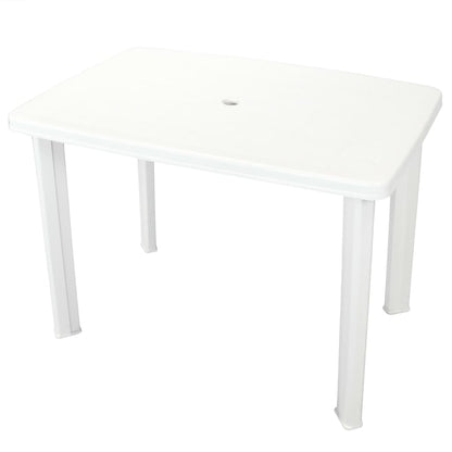Outdoor Table | White | Plastic | Medium | Lightweight | Garden Table