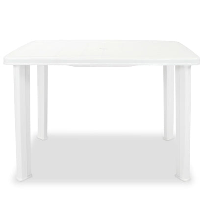 Outdoor Table | White | Plastic | Medium | Lightweight | Garden Table