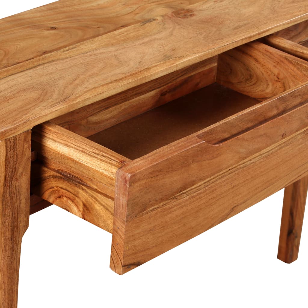 244957 vidaXL Console Table Solid Wood 118x30x80 cm