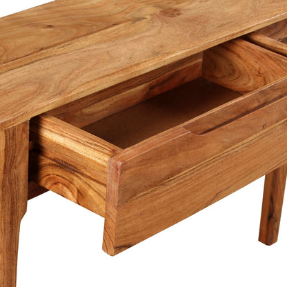 244957 vidaXL Console Table Solid Wood 118x30x80 cm