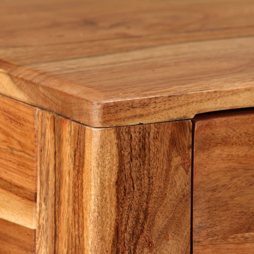 244957 vidaXL Console Table Solid Wood 118x30x80 cm