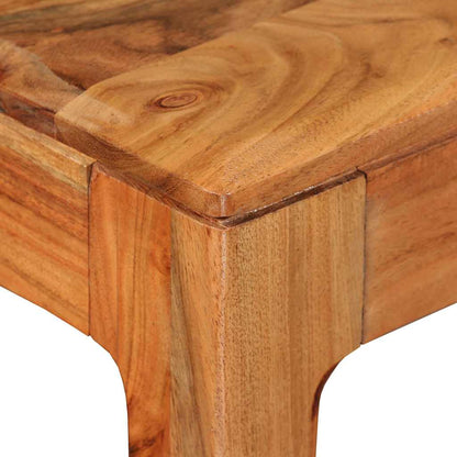 244958 vidaXL Dining Table Solid Wood 118x60x76 cm