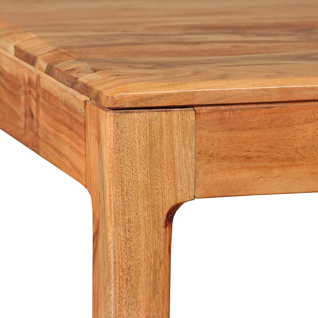 244958 vidaXL Dining Table Solid Wood 118x60x76 cm