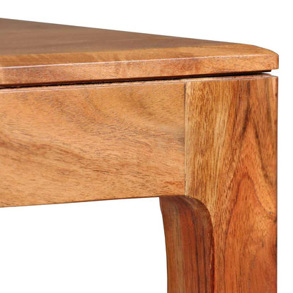 244958 vidaXL Dining Table Solid Wood 118x60x76 cm