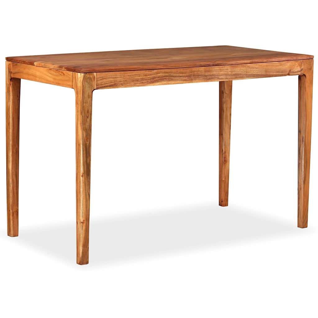 244958 vidaXL Dining Table Solid Wood 118x60x76 cm