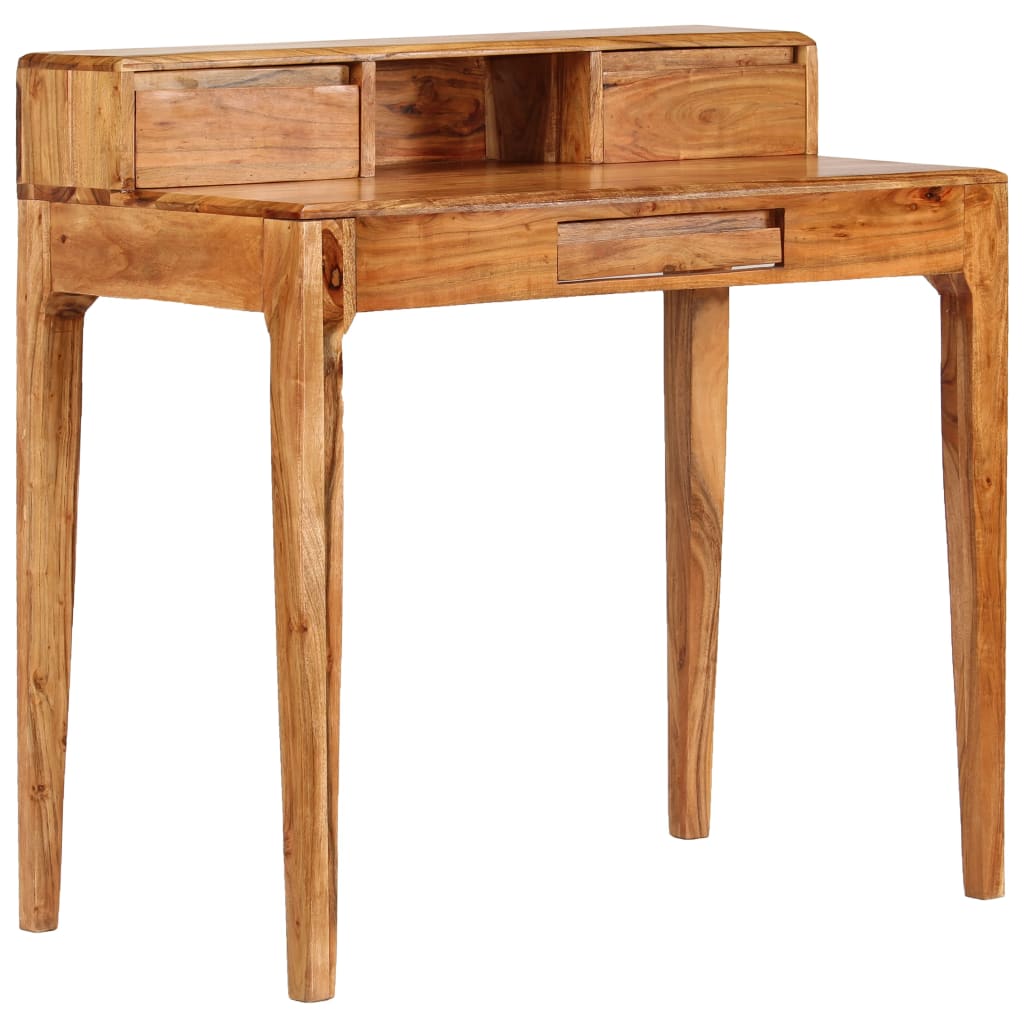 244959 vidaXL Writing Desk with Drawers Solid Wood 88x50x90 cm