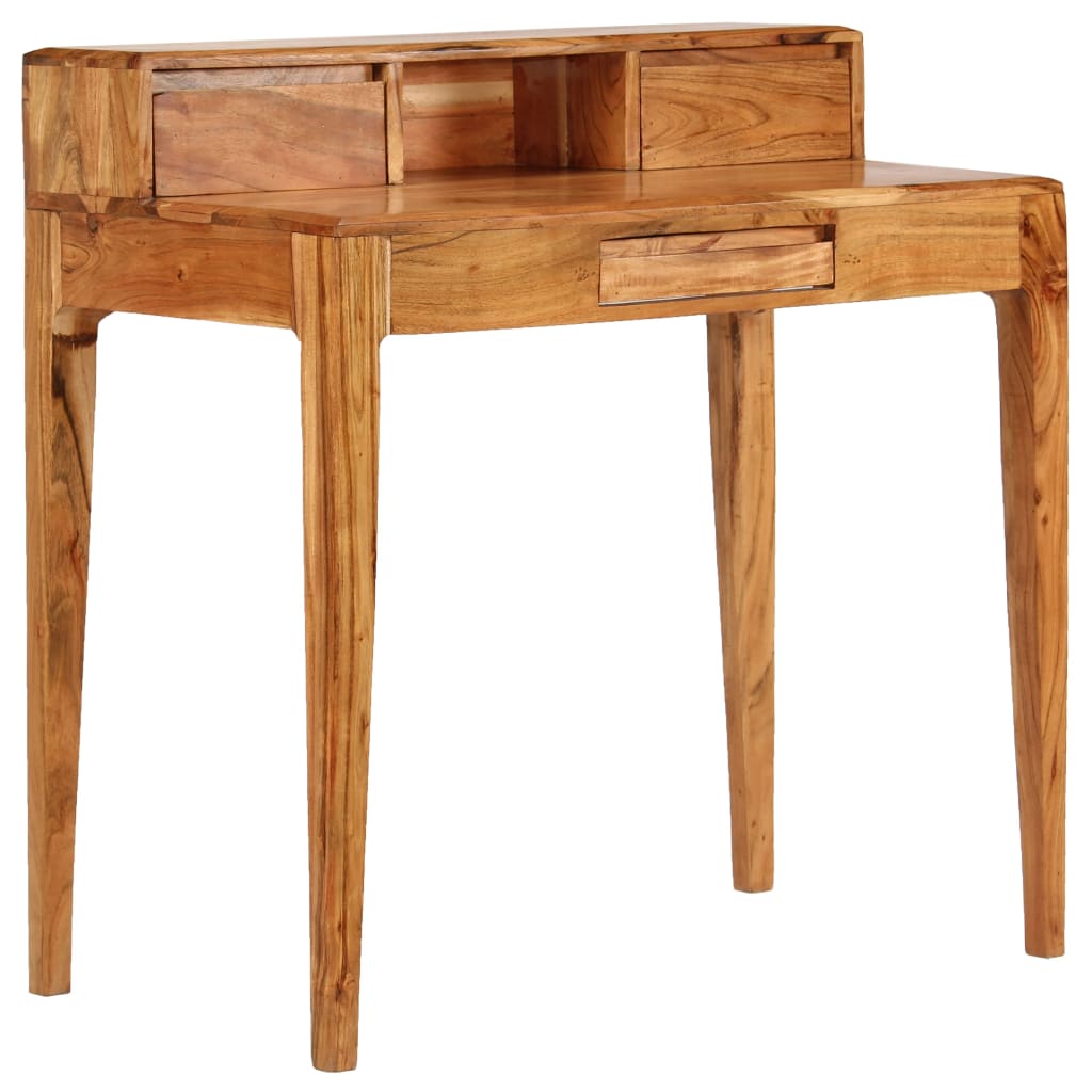 244959 vidaXL Writing Desk with Drawers Solid Wood 88x50x90 cm