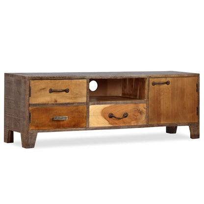 244967 vidaXL TV Cabinet Solid Wood Vintage 118x30x40 cm