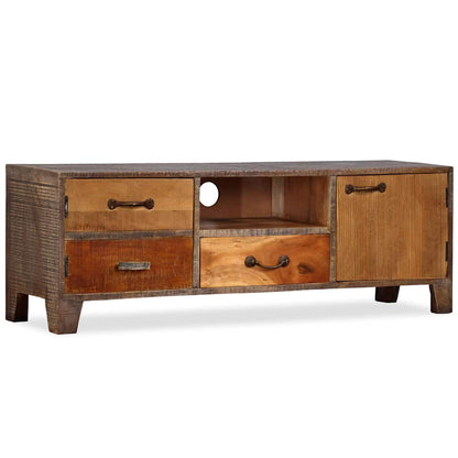 244967 vidaXL TV Cabinet Solid Wood Vintage 118x30x40 cm
