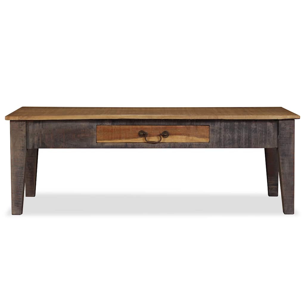 244968 vidaXL Coffee Table Solid Wood Vintage 118x60x40 cm
