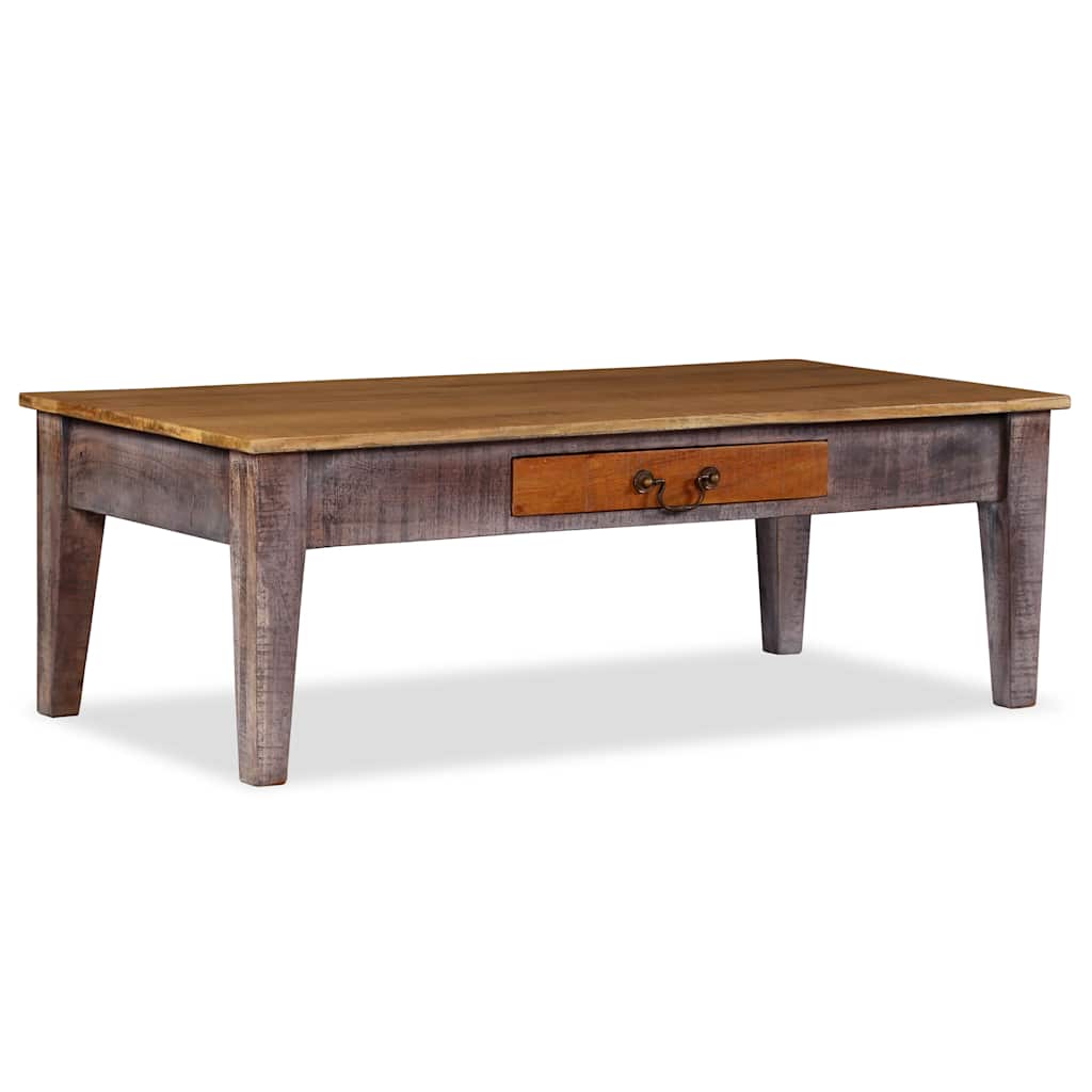244968 vidaXL Coffee Table Solid Wood Vintage 118x60x40 cm