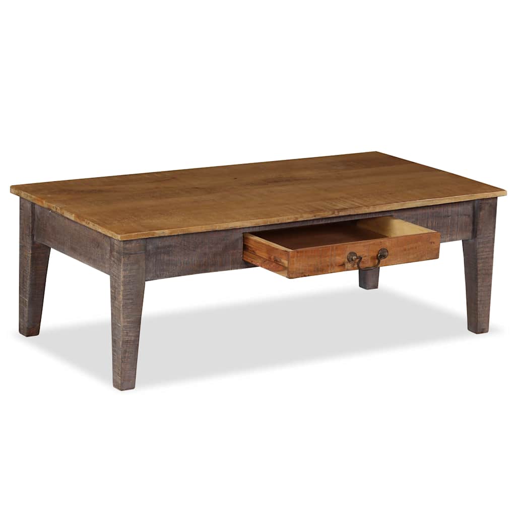 244968 vidaXL Coffee Table Solid Wood Vintage 118x60x40 cm