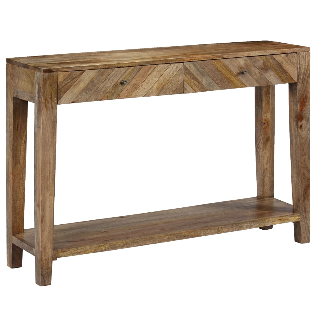 244969 vidaXL Console Table Solid Mango Wood 118x30x80 cm