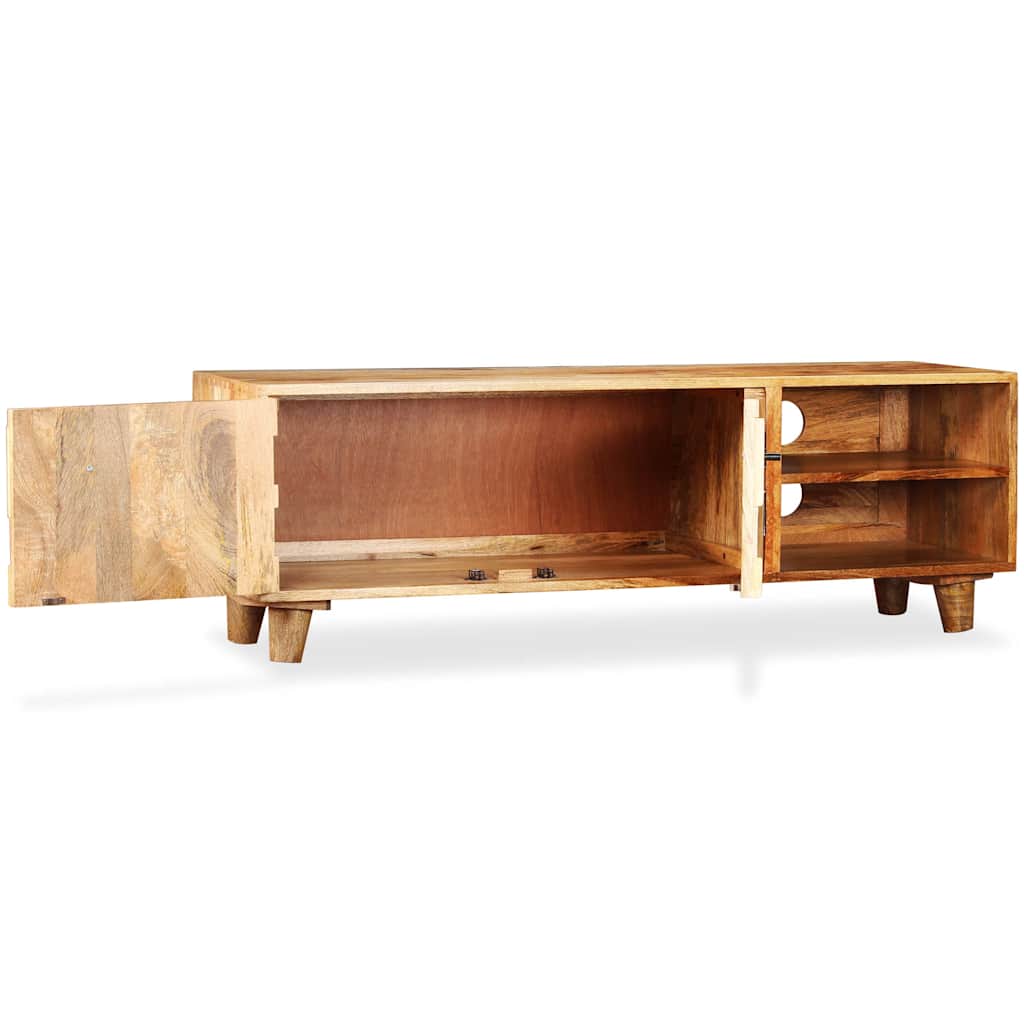245136 vidaXL TV Cabinet Solid Mango Wood 118x35x40 cm