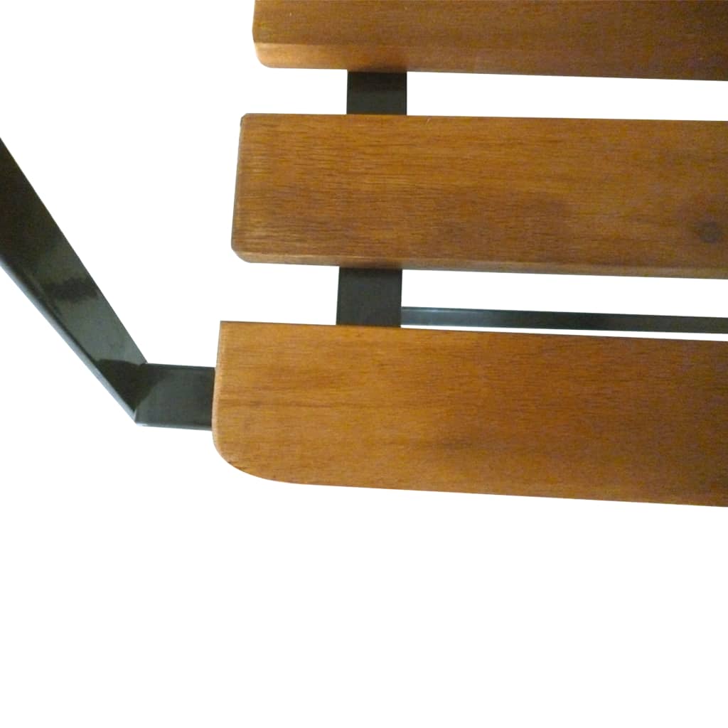 Garden Bench | Brown | Solid Acacia wood | Medium | Collapsible
