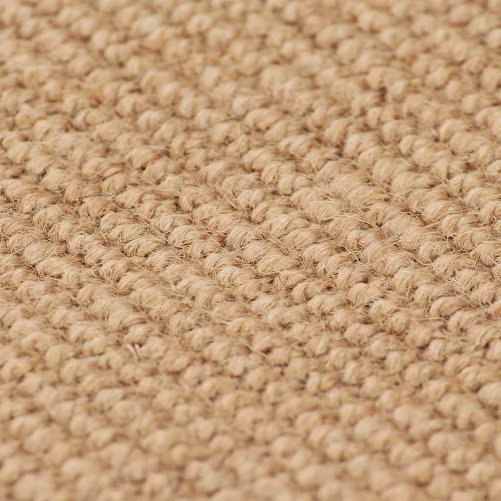 Area Rug Jute with Latex Backing 80x160 cm Natural
