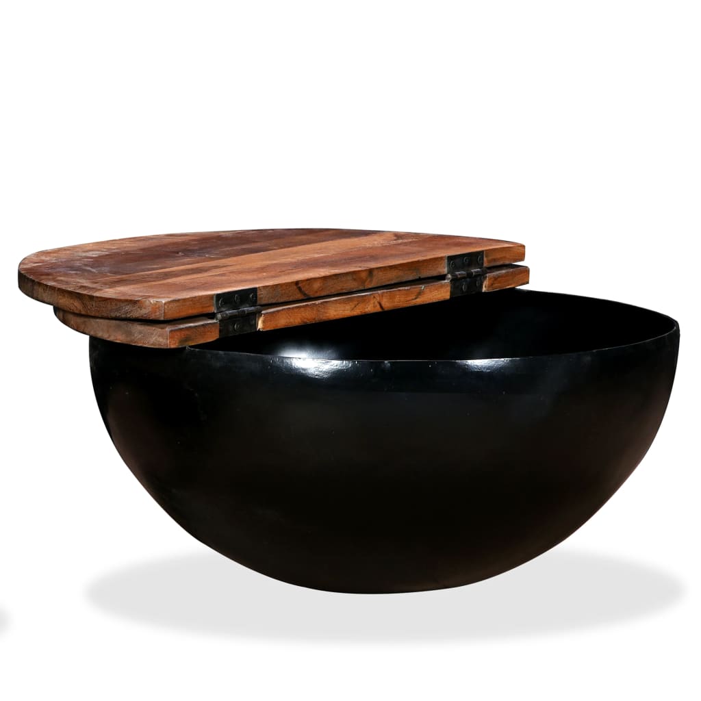 Coffee Table | Multicolour | Solid reclaimed wood and powder-coated steel