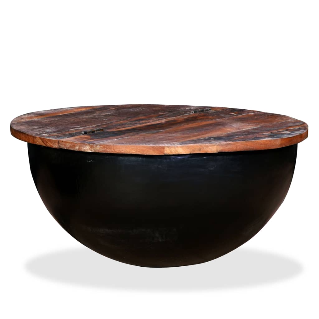 Coffee Table | Multicolour | Solid reclaimed wood and powder-coated steel