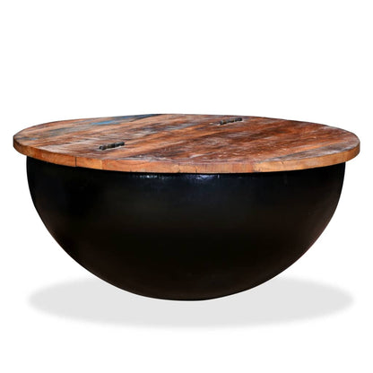 Coffee Table | Multicolour | Solid reclaimed wood and powder-coated steel