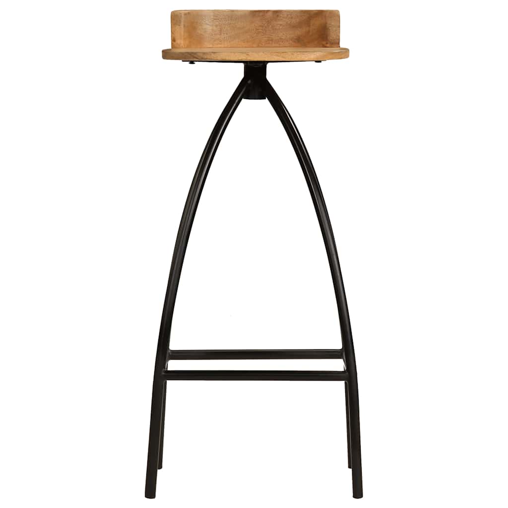 Bar Stools 2 pcs Solid Mango Wood