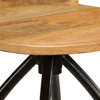 Bar Stools 2 pcs Solid Mango Wood