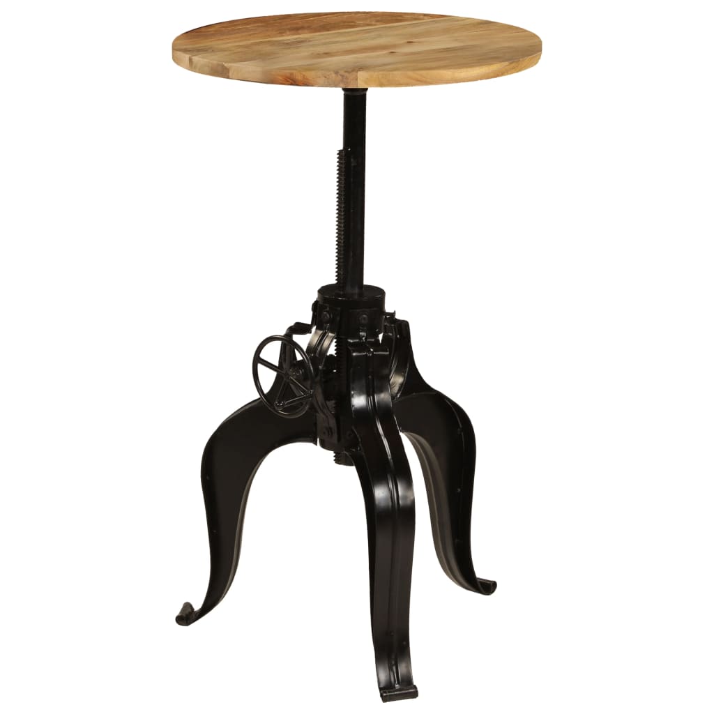 Bar Table Solid Mango Wood 60x(76-110) cm