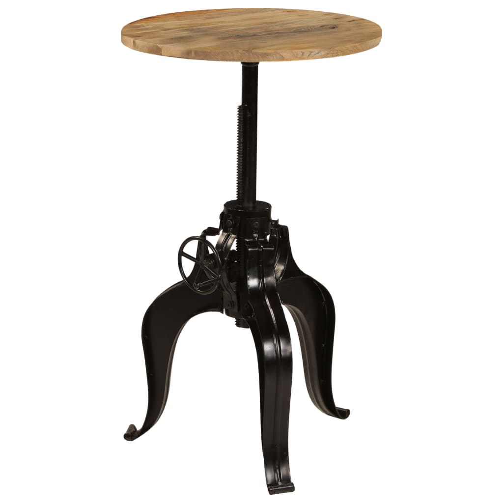 Bar Table Solid Mango Wood 60x(76-110) cm