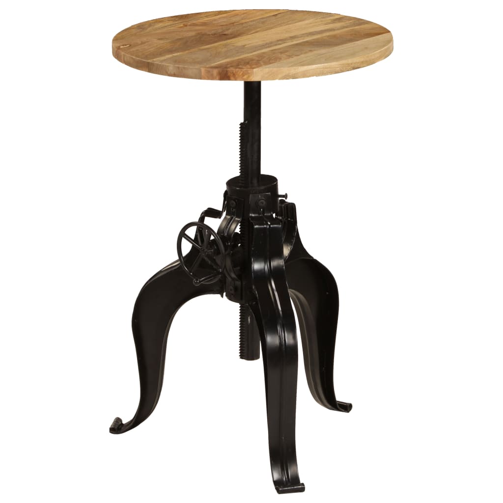 Bar Table Solid Mango Wood 60x(76-110) cm