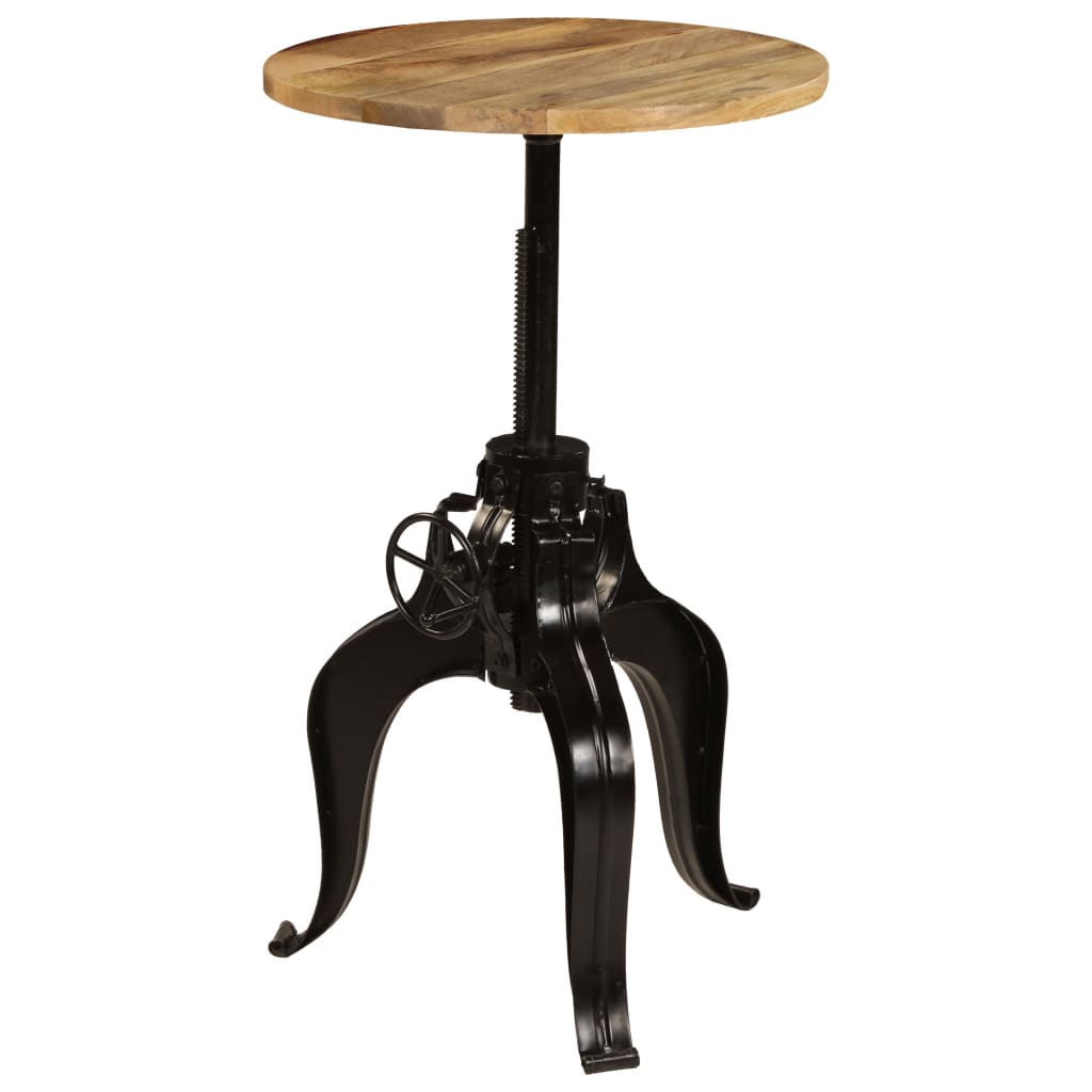 Bar Table Solid Mango Wood 60x(76-110) cm