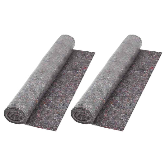 142696 vidaXL Non-slip Painter Fleece 2 pcs 50 m 180 g/m² Grey