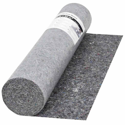 142698 vidaXL Non-slip Painter Fleece 50 m 280 g/m² Grey