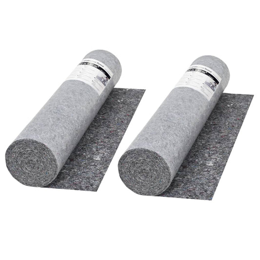 142699 vidaXL Non-slip Painter Fleece 2 pcs 50 m 280 g/m² Grey