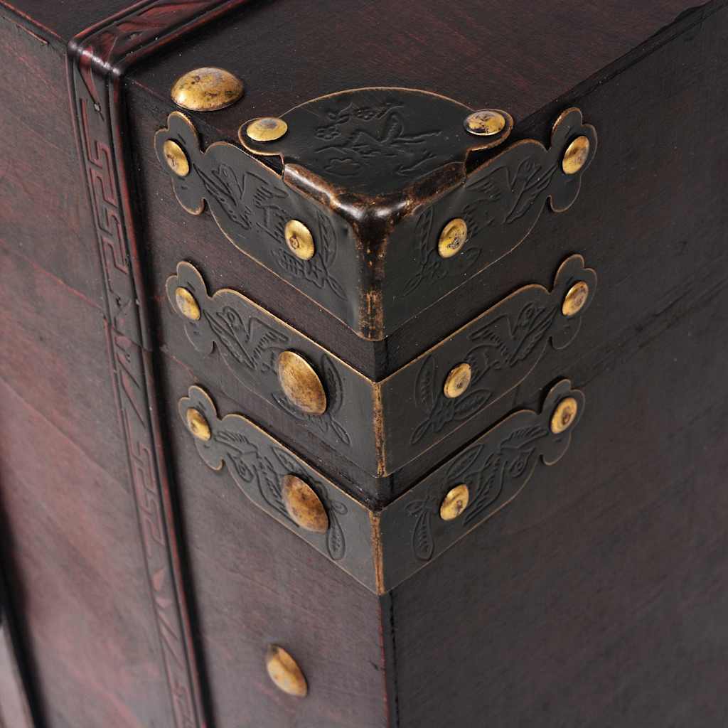 245478 vidaXL Vintage Treasure Chest Wood 66x38x40 cm