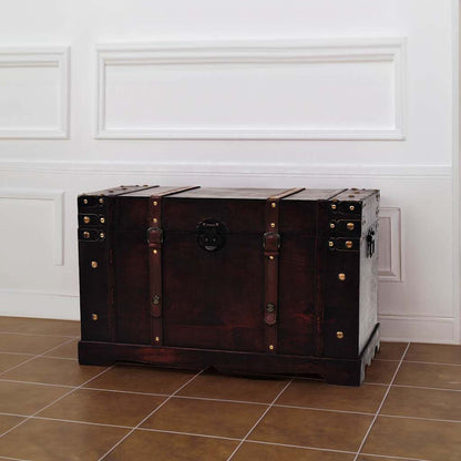 245478 vidaXL Vintage Treasure Chest Wood 66x38x40 cm