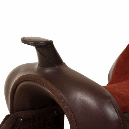 Western Horse Saddle | Brown | Genuine leather | 17 inches